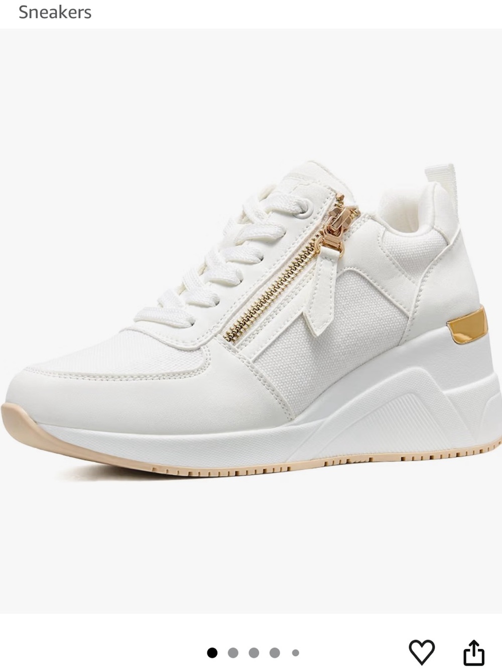 High Heel Wedge Sneakers for Women